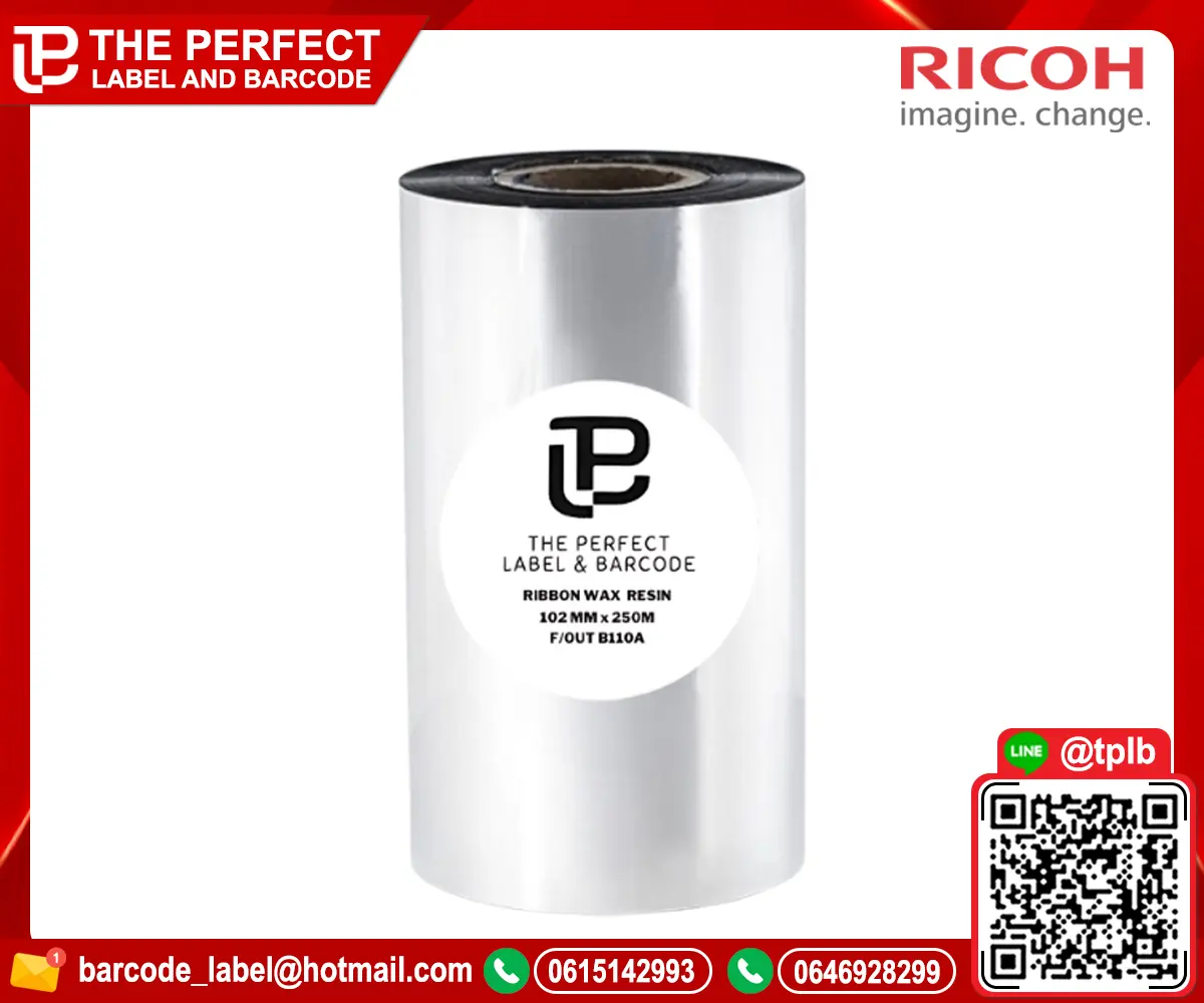 Ribbon Wax-Resin RICOH B110A